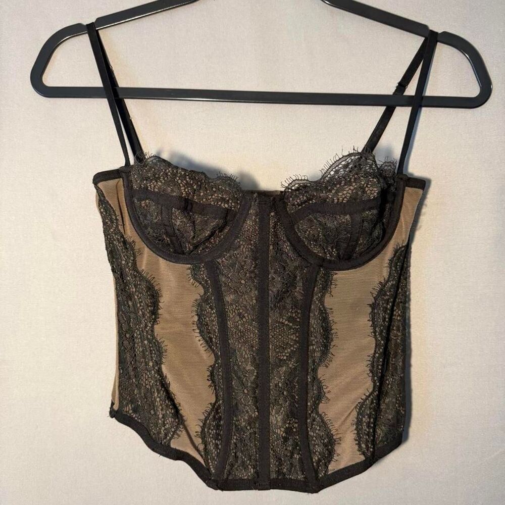 Out-from-under Women's Black and Brown Corset